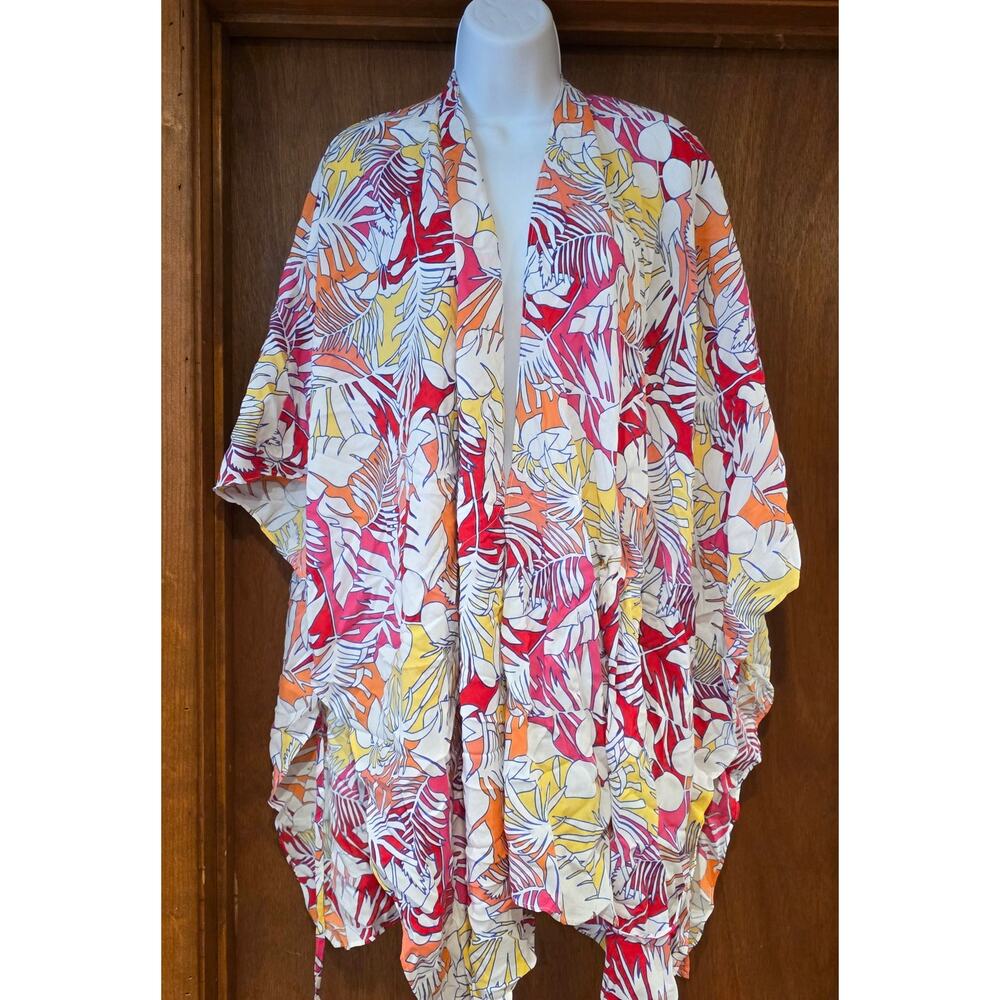 NWOT Land's End  floral swim cover AS IS, One Size